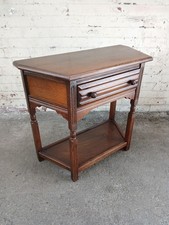 old charm oak wood hall table