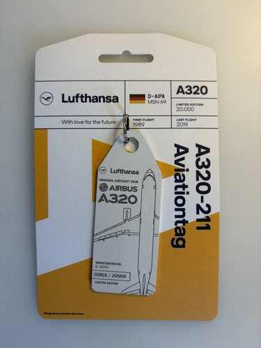 Aviationtag white lufthansa - aviationtag,