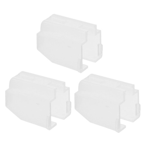 3pcs transparent reusable - transparent,