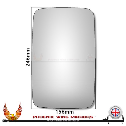 Wing door mirror glass - glass, right