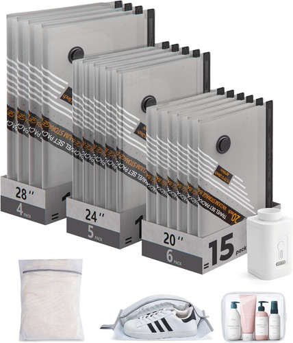 Vacuum storage bags set - vacuum,