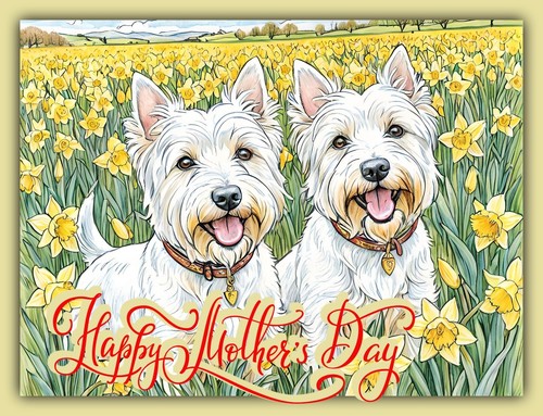 Happy mother day westie - happy,