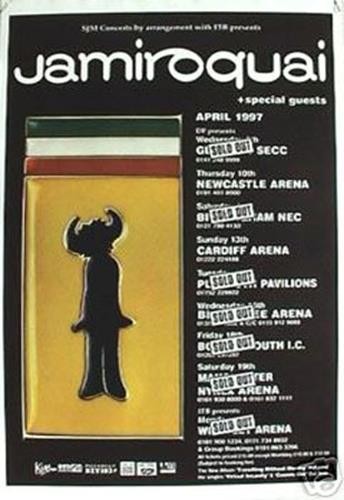 Jamiroquai concert tour poster - tour,