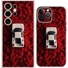 Retro Sports Car Red Forest