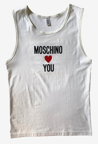 Moschino you white tank - ❤️,