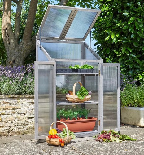 Wooden cold frame greenhouse - wooden,
