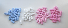 4, 5, 6, 8, 10, 15 or 20 PLASTIC BABY 19mm TOGGLES BUTTONS White, Blue or Pink