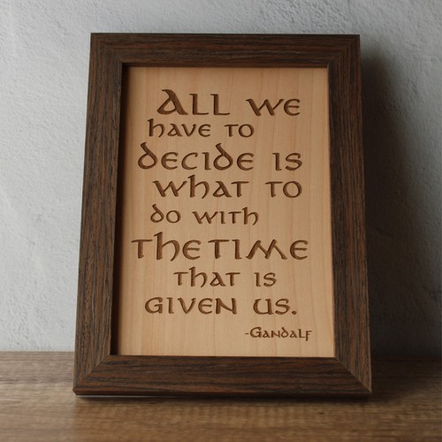 Gandalf quote art wall decor - gandalf,