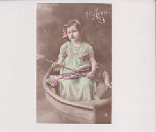 Postcard French Young Girl