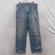 Vintage Wrangler Jeans Mens 32x34 (32x28) Blue Blue Bell 10MWZ Straight USA Made