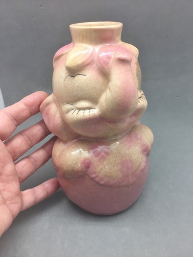 Leeds pottery pink elephant - pottery,