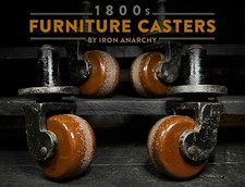 Antique furniture stem casters - stem,