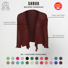 Womens Tie Up Shrug Open Front