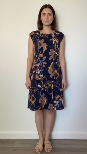 Biba blue floral - floral, floaty