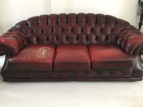 Vintage oxblood leather - vintage,