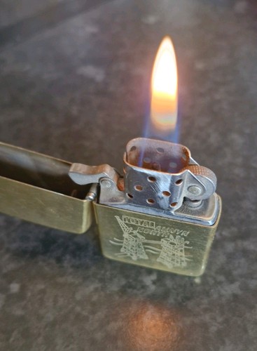 Rare brass zippo advertising - rare,
