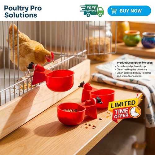 Automatic chicken water cup - water,
