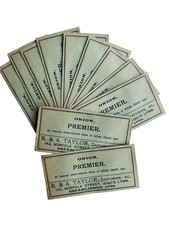 Vintage paper seed packets