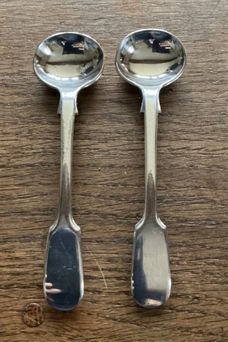 Pair antique silver - a,