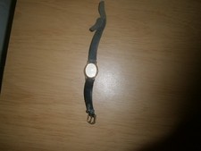 Vintage Accurist black leather