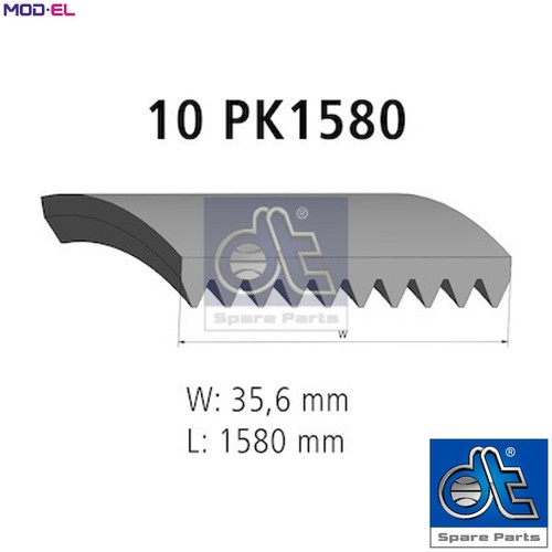 Vribbed belt 21055 - vribbed,