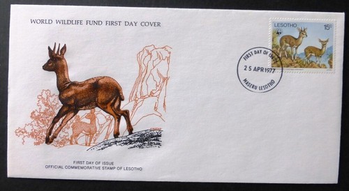 1977 wwf lesotho stamp first - 1977,