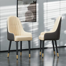 2 Pcs Leather Dining Chairs