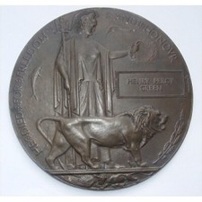 WW1 Death Penny Plaque HENRY