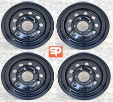 4x Gloss Black Modular Wheels 16" x 7" ET0 for Land Rover Defender Discovery RRC