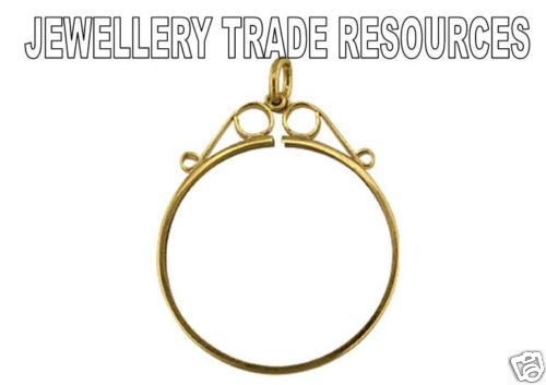 9ct yellow gold pendant coin - pendant,