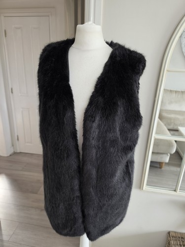 New look black faux - new, fur
