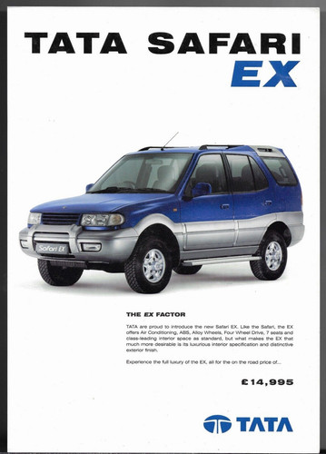Tata safari 2004 market - safari, uk