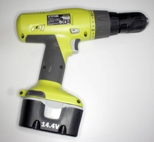 Pair of Ryobi drills CHI-1442P & CHD-1441, two 14.4V batteries & charger.