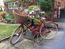 Pashley Britannia Ladies bike in red. Used only six times so good condition 