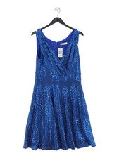 Grace Karin A-Line Midi Dress L in Blue
