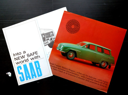 Saab stroke sales leaflets - sales,
