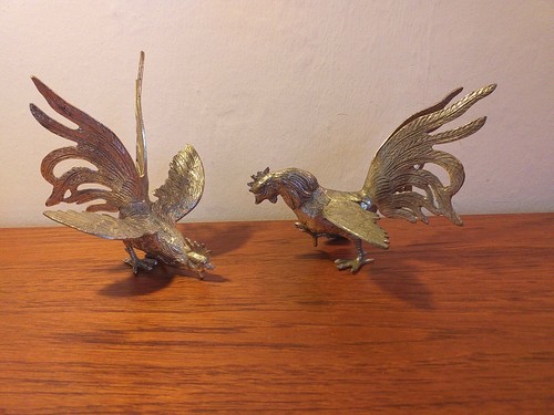 Pair silver plated - ,