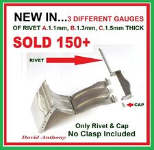 DEPLOYMENT Z CLASP RIVET PIN For Stainless Steel Watch Bracelets Clasps 3 GAUGES