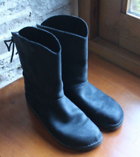 HANDMADE WOMEN'S CONKER BOOTS BLACK SIZE 8