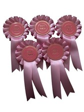 5 X 1 Tier Pony Party Rosettes, 50mm Centres. Parties, Competitions, Games. BN