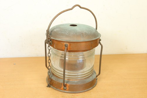 Antique ship anchor lantern - ship's,