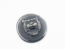 BONNET GROWLER BADGE JAGUAR XJS FACELIFT METAL BLACK EMBLEM CIRCLE MOUNT BAC3838