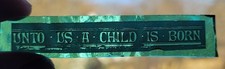 Stained Glass unto us a child