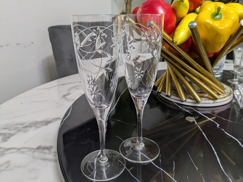 One cut crystal champagne - cut,