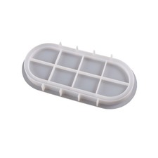 Silicone Resin Moulds Oval Shaped Resin Cup Tray Mould DIY Coaster Moulds