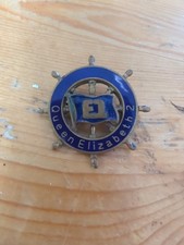 Vintage CUNARD QE2 Ships Wheel