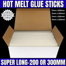 HOT MELT GLUE GUN STICKS 7mm / 11mm x 200mm LONG FOR CRAFT ADHESIVE CLEAR MINI