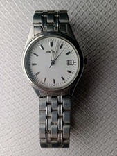 OLD WORKING MENS VINTAGE SEKIO STAINLESS STEEL WATCH WATCH WRISTWATCH 7N42 -9030