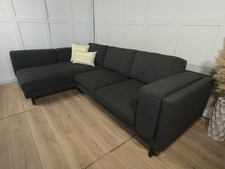 Black Ikea Nokaby Corner sofa bed jackssofadrops jackssofadrops (61)