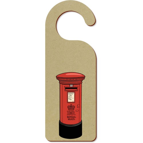 British red pillar box - box', door